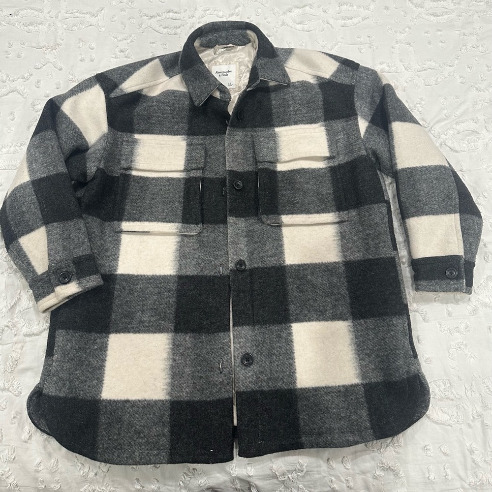 Abercrombie & Fitch shirt / jacket flannel print.